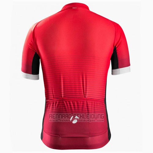 2016 Fahrradbekleidung Trek Bontrager Rot und Shwarz Trikot Kurzarm und Tragerhose